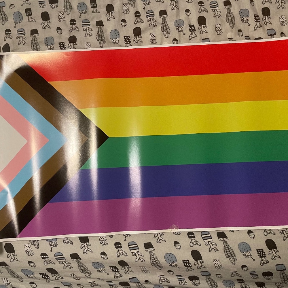 Progress pride flag poster (small)